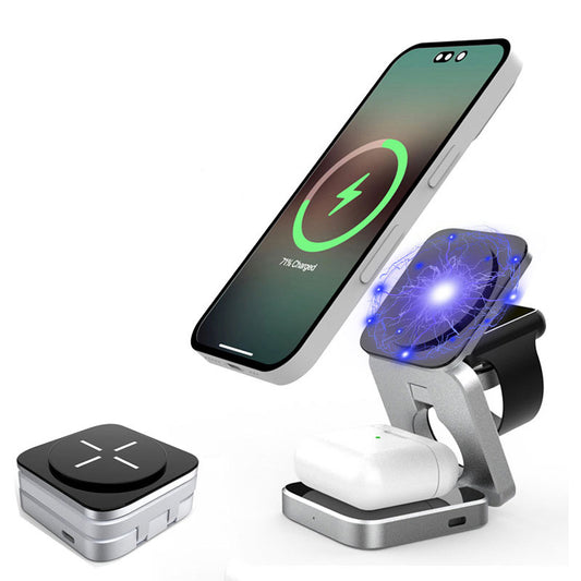 3-in-1 Magnetic Wireless Charging Station